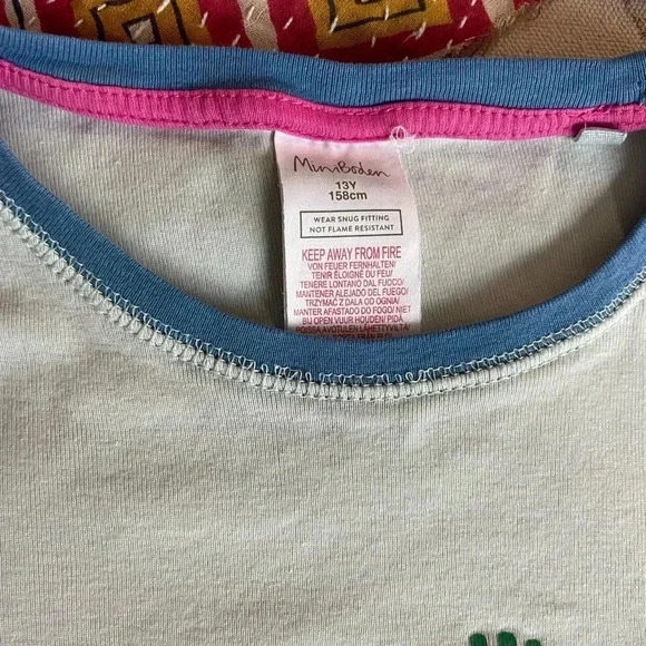 Mini Boden Fruit Print Long Sleeve/Pants Pajama Set Size 13Y Girls - Picture 3 of 7